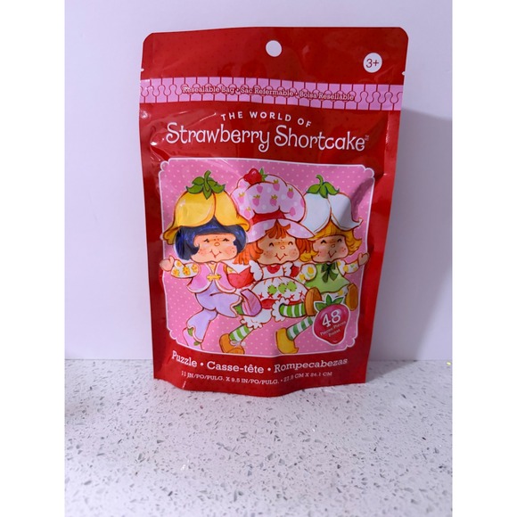 The World of Strawberry Shortcake Other - The World of Strawberry Shortcake 48 Piece Jigsaw Puzzle Resealable Bag 11x9.5